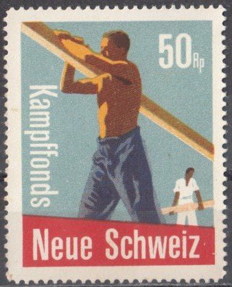 Tutti i francobolli: Vignette Neue Schweiz postfrisch ABC-Kat. Nr. 1948.0028 – Usato da Bürglen TG venduto da StampGraf
