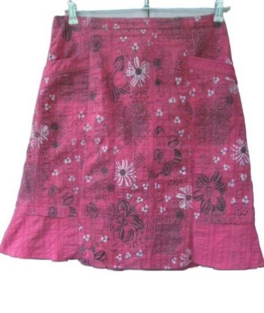 ca Gr. 40 toller Rock lila-beere-Ton Bund einfach 43cm L60cm