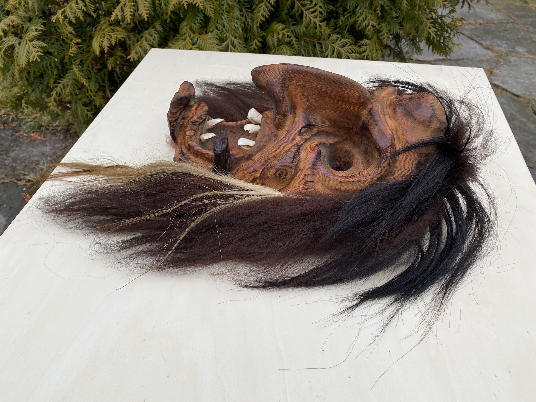 Altro in Antiquarato & Arte: sehr schöne alte Walliser Holzmaske – Usato da Feldbach venduto da Olive1 5
