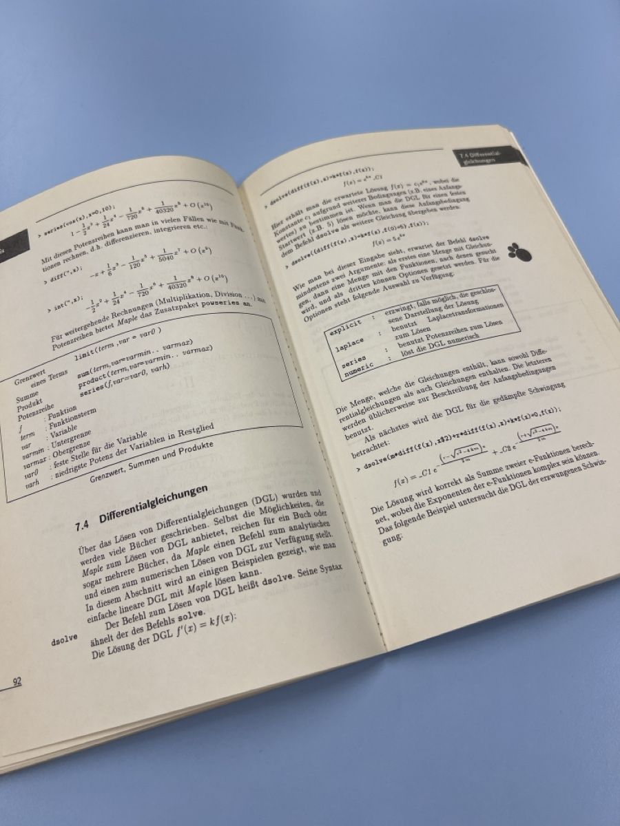 Libri: Erste Schritte mit Maple - Werner Burkhardt – Usato da Grüningen venduto da Fox007 2