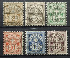 Zifferzeichnung Zumstein Nr.80-85 Gestempelt 120 Fr TOP