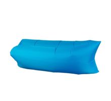 Inflatable Lounger Blue Portable Lightweight Used/Functional