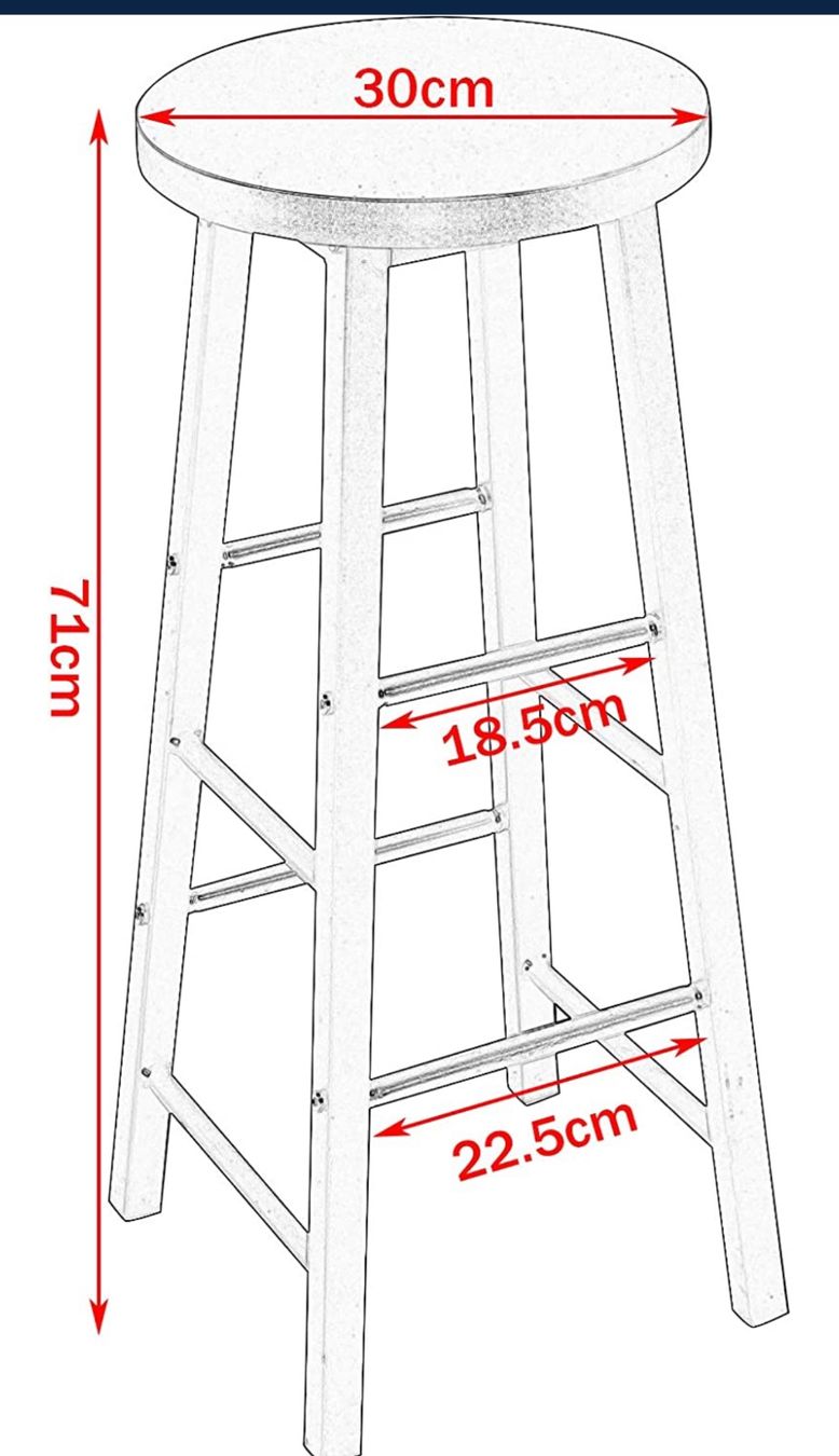 Sgabelli: + WOLTU BH130dc-2 2X Barhocker Bistrohocker – Nuovo e nell'imballaggio originale da Amriswil venduto da JaJa-Express 2