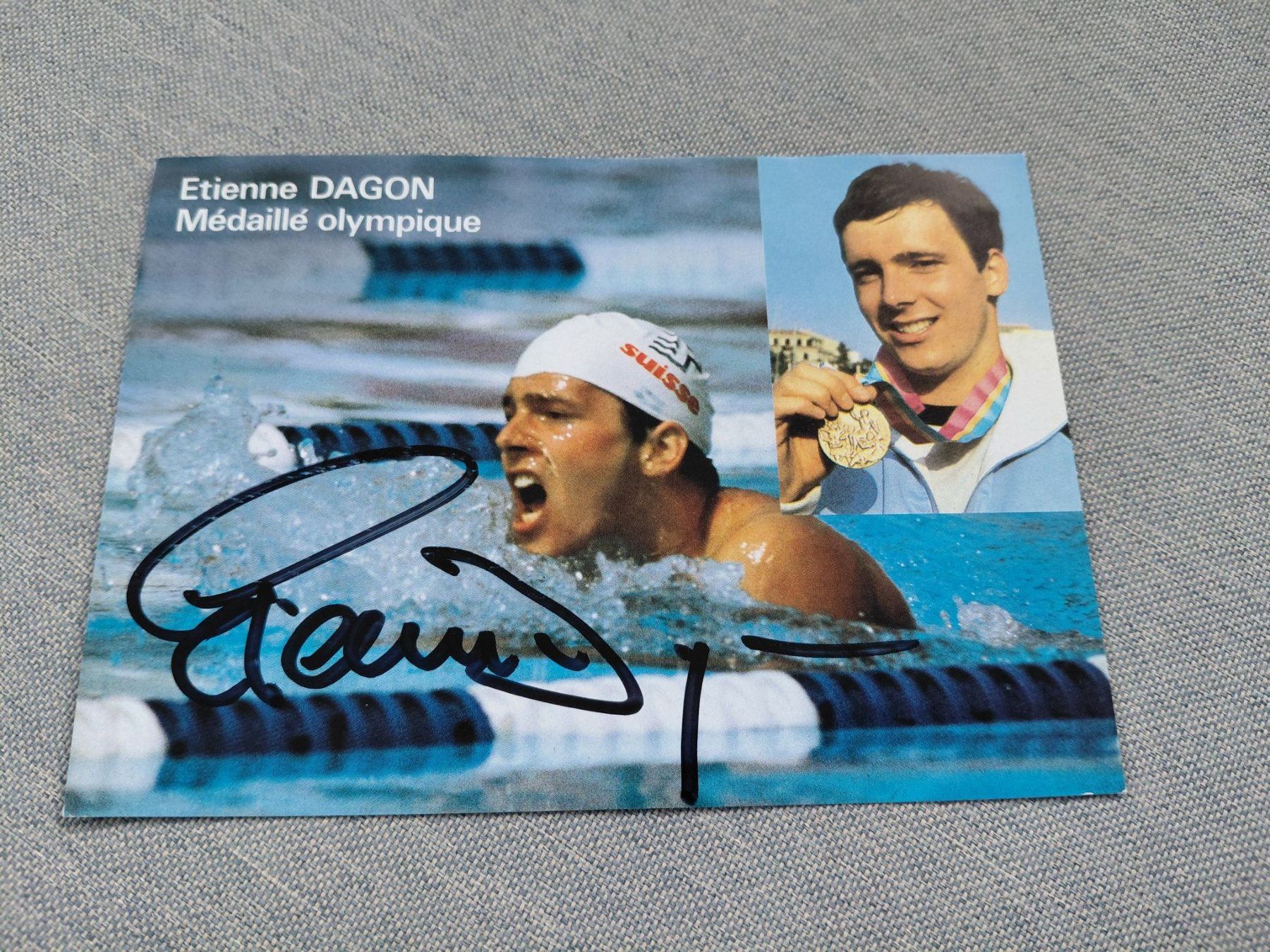 Autografi: Autogrammkarte Etienne  Dagon – Usato da Schmerikon venduto da Olympia04