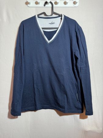 Dunkelblaues Langarm Shirt von van Laack Gr. M