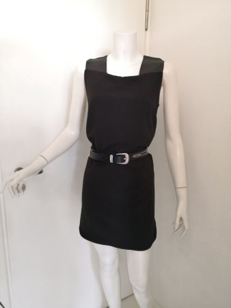 🤩MANGO COCKTAIL-KLEID SCHWARZ & LEDEROPTIK NEU & GUCCI P.