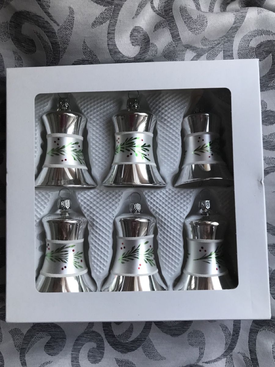 Tutte le decorazioni: Silberne Glocken Christbaumschmuck Glocke – Nuovo e nell'imballaggio originale da Alpnach Dorf venduto da marvo 5
