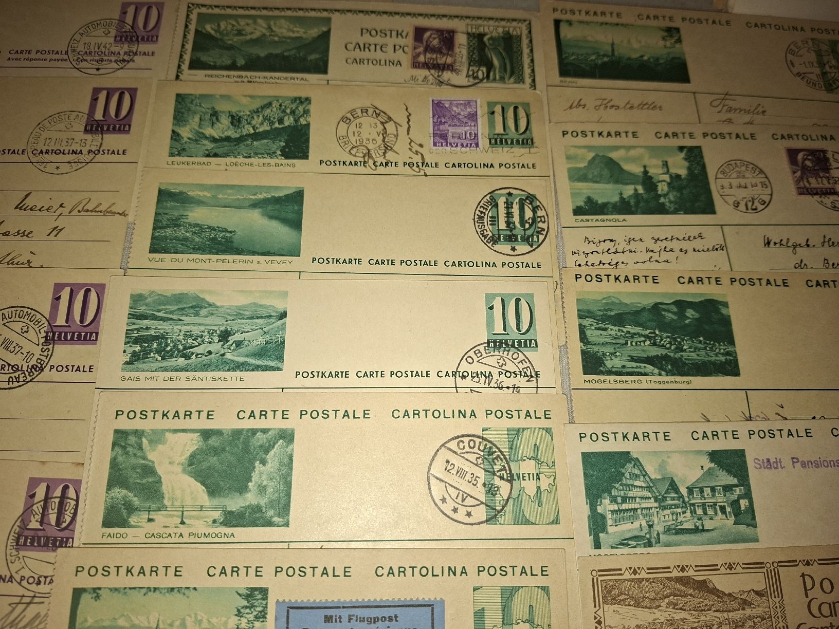 Tutti i francobolli: Lot Bildpostkarten 22Stk. – Usato da Balgach venduto da SIMEON27 4