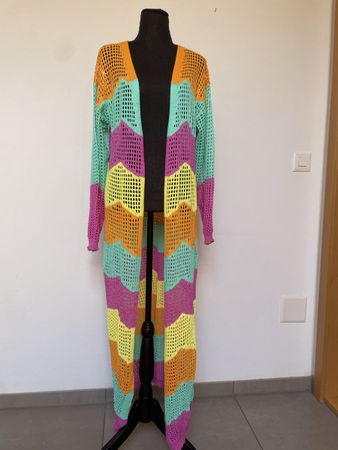 Boho Feinstrick Maxicardigan