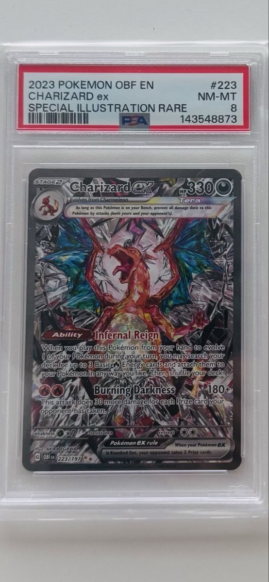 Pokémon Carte collezionabili: Pokemon Charizard EX PSA 8/9 EN – Usato da Zeiningen venduto da flo_8cxw 1