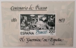 CENTENARIO DE PICASSO – EL “GUERNICA” EN ESPAÑA - MINI SHEET