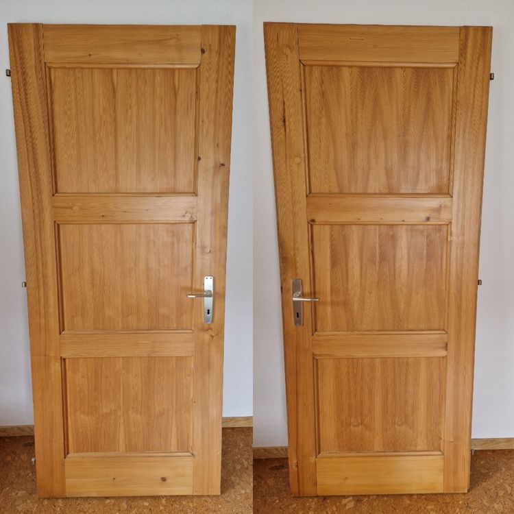 Tür mit Rahmen Massivholz Tanne (7) (Gebraucht) in Thun für CHF 50 ...