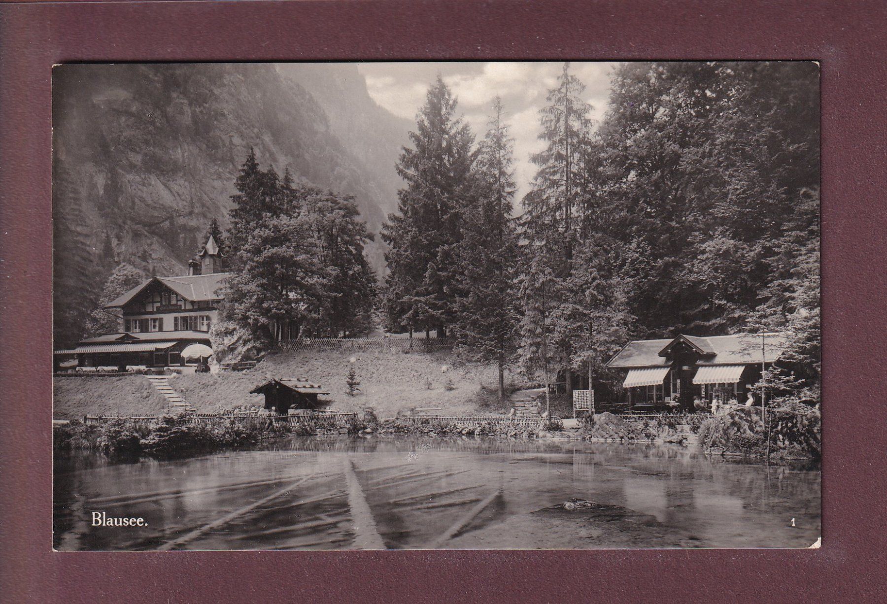 Ansichtskarten: BLAUSEE - 1938 Kurhaus Stempel – Gebraucht aus Pully von nicecards