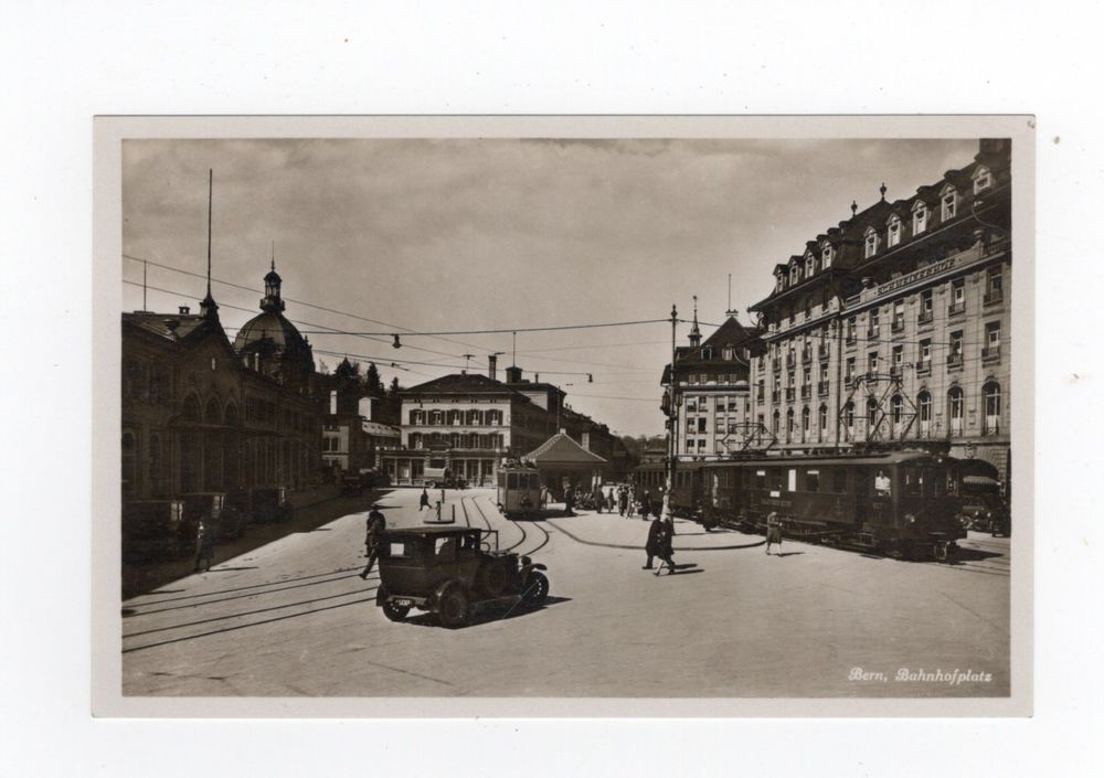 Bern Bahnhof Platz Tram Bahn Auto Sehr Selten | Kaufen Auf Ricardo