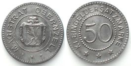 OBERNZELL a. D. Bayern 50 Pfennig o.J., Eisen, 100 St. RRR!