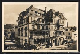 AK Unteraegeri, Ansicht Hotel Seefeld