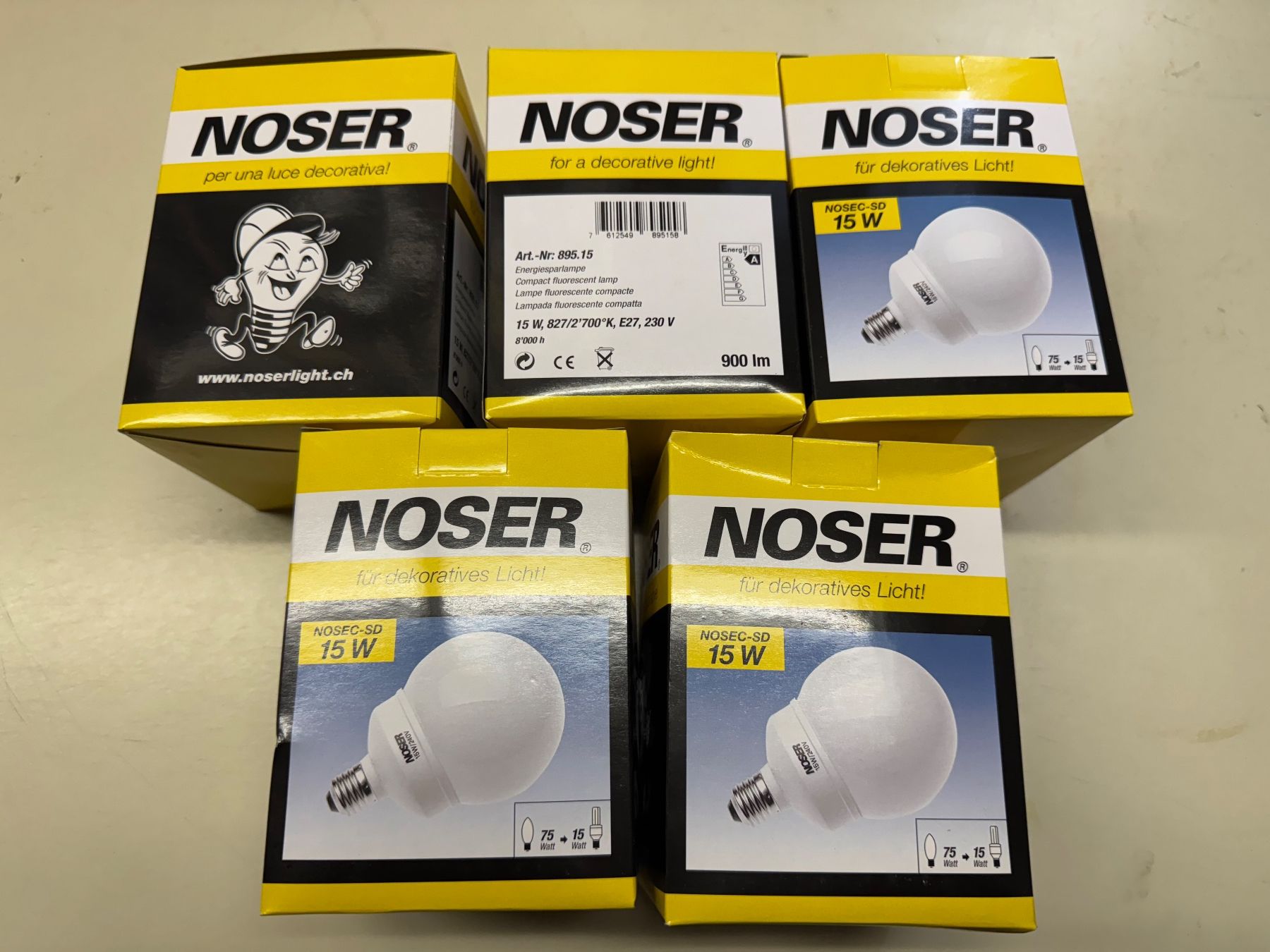 Lampade: 5 Glühbirnen neu – Nuovo (secondo la descrizione) da Winterthur venduto da sportdisco2 8