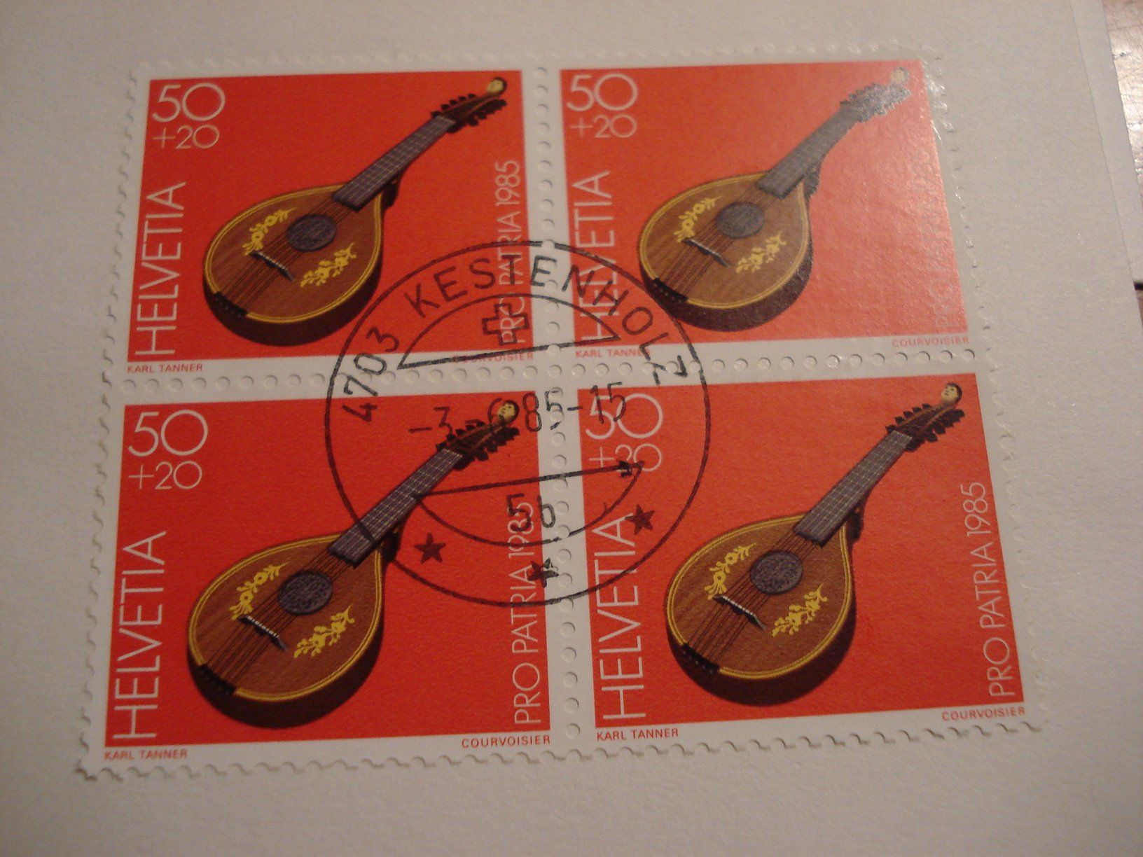 Alle Briefmarken: Pro Patria 1985, FDC Satz + Briefe 4erblock – Gebraucht aus Niederwil AG von morostahu 2