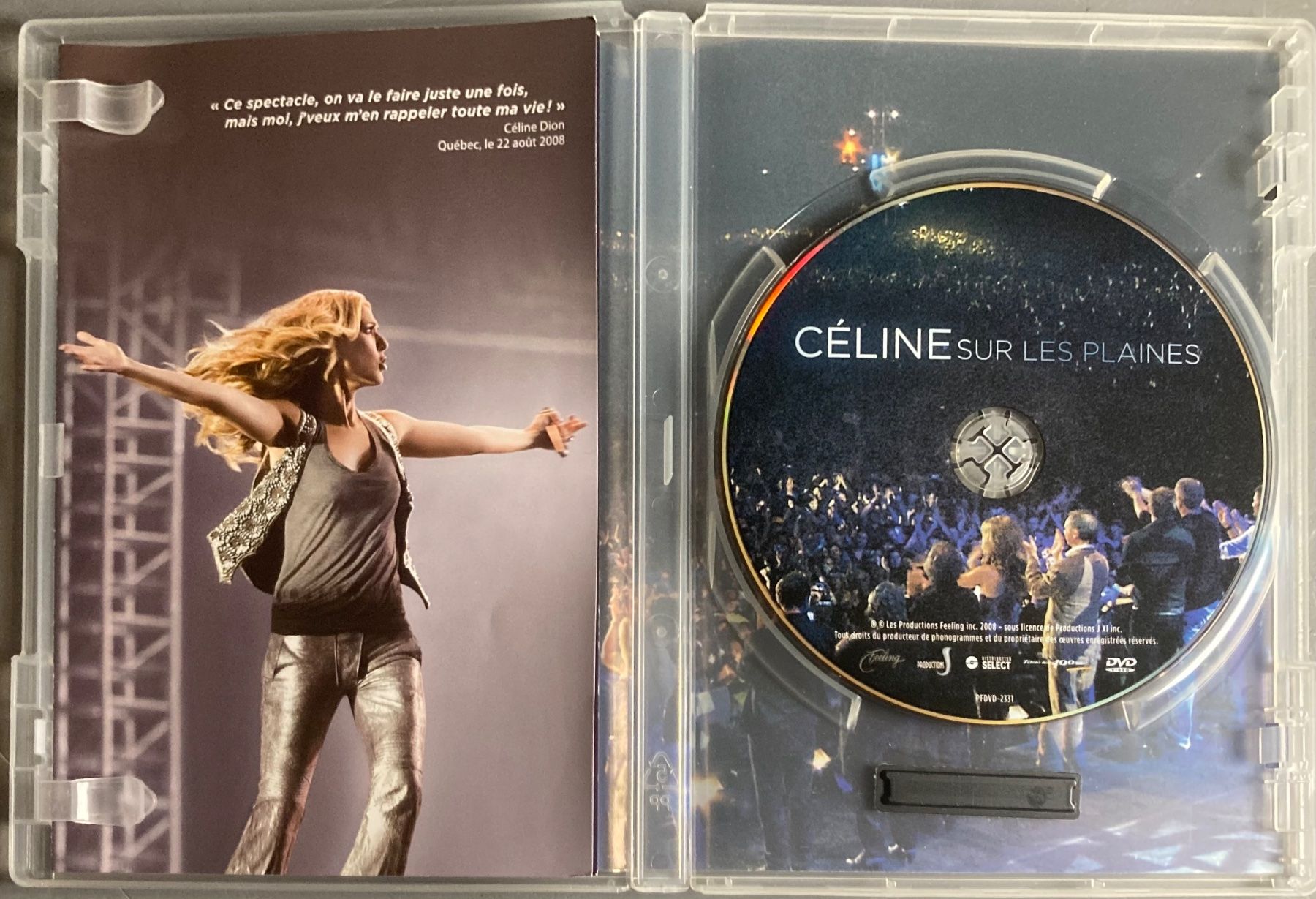 Tutti i DVDs: CELINE DION - CELINE SUR LES PLAINES – Usato da Poliez-Pittet venduto da Newtown-Records 2