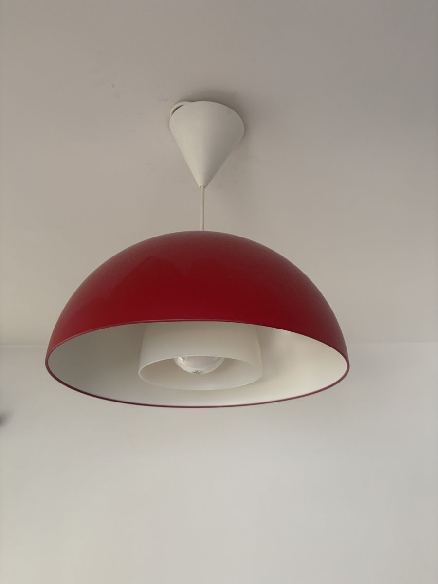 Kronleuchter & Deckenlampen: Retro red ceiling light - Mid-Century – Gebraucht aus Stäfa von CharlotteJB