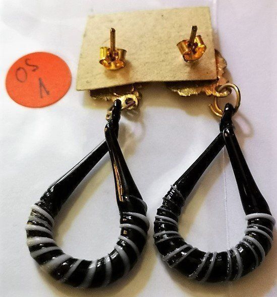 Orecchini pendenti & Orecchini a lobo: Ohrstecker aus Glas  (OS1) – Nuovo (secondo la descrizione) da Lutzenberg venduto da Truhe 1