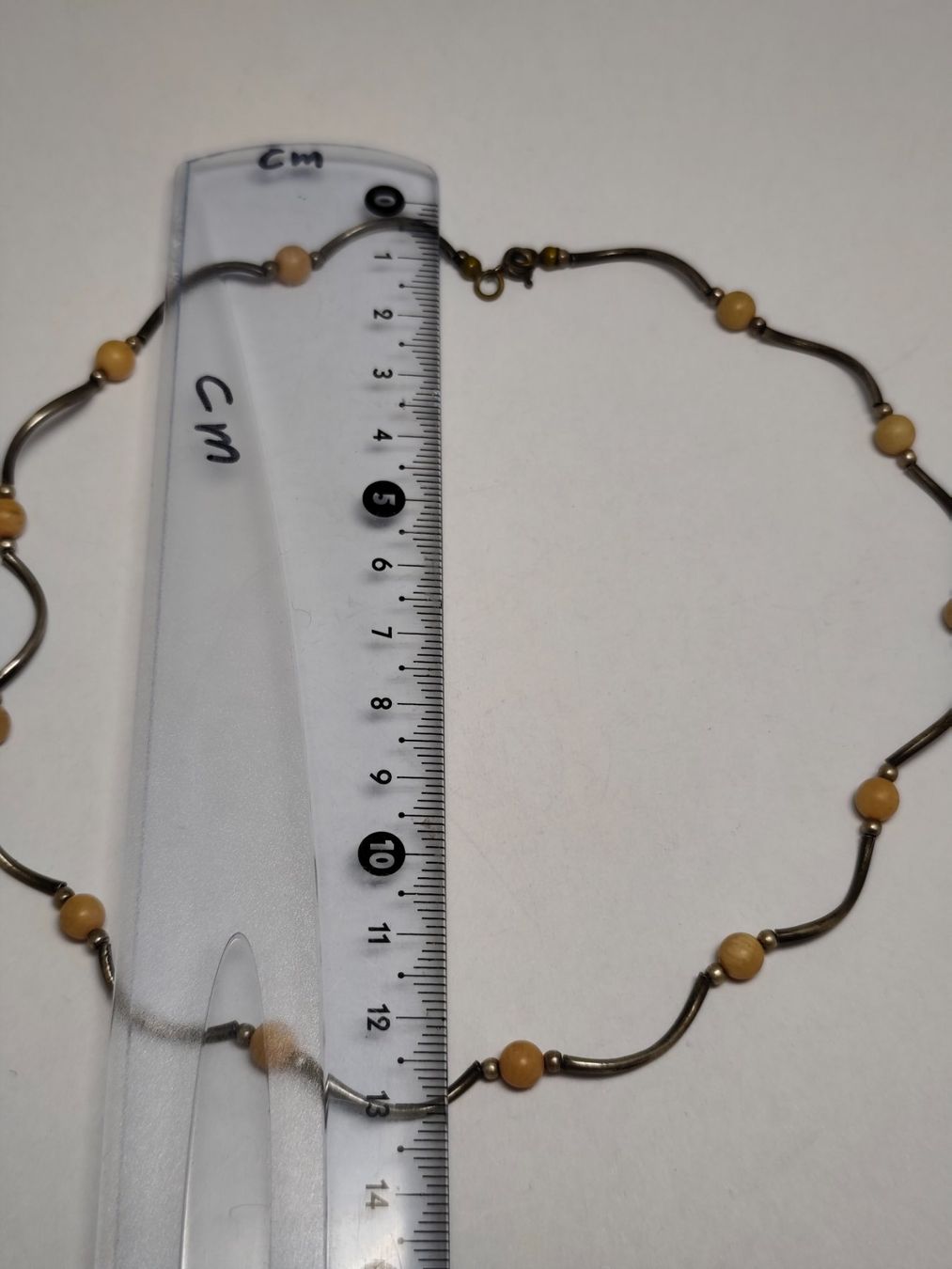 Catenine: Vintage Solid Silber Halskette mit geschwungenen #A8 – Usato da Châtelaine venduto da Tropic.Watch2 5