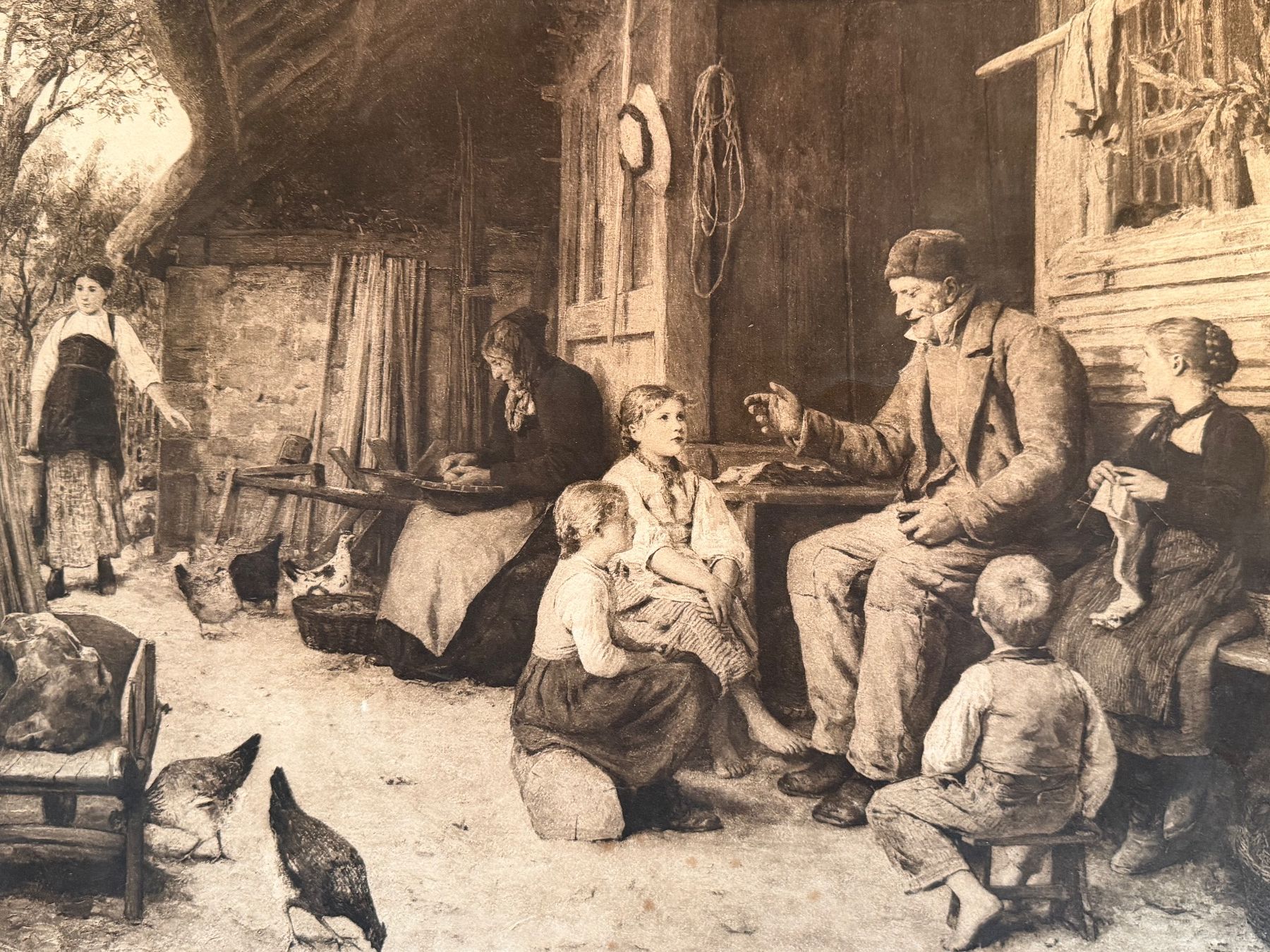 Gemälde: Albert Anker Signiert atemberaubendes Kunstwerk – Gebraucht aus Basel von PAUL_ART 2