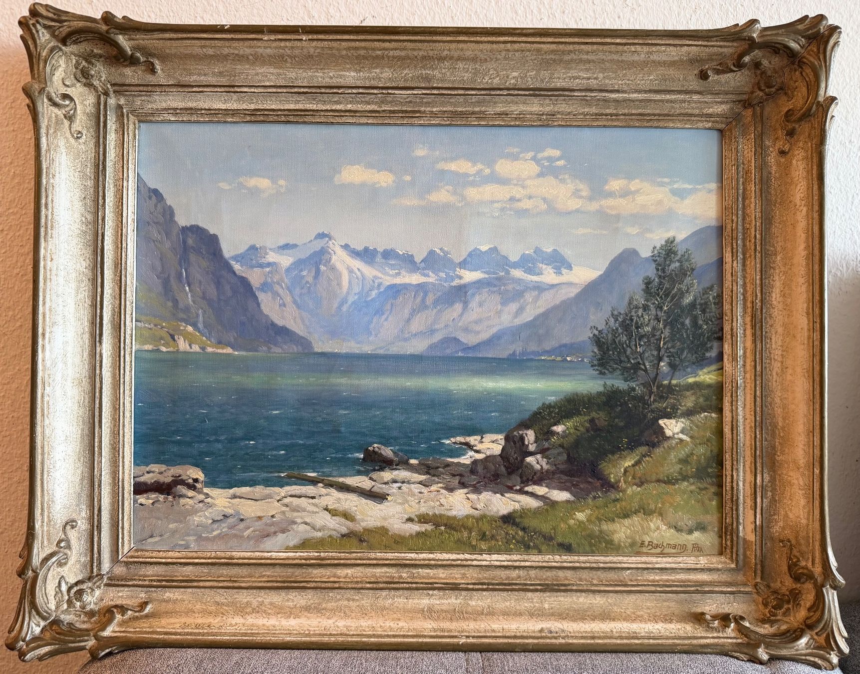 Dipinti: Jakob Edwin Bachmann  1873 -1957 ÖlGemälde – Usato da Basel venduto da PAUL_ART