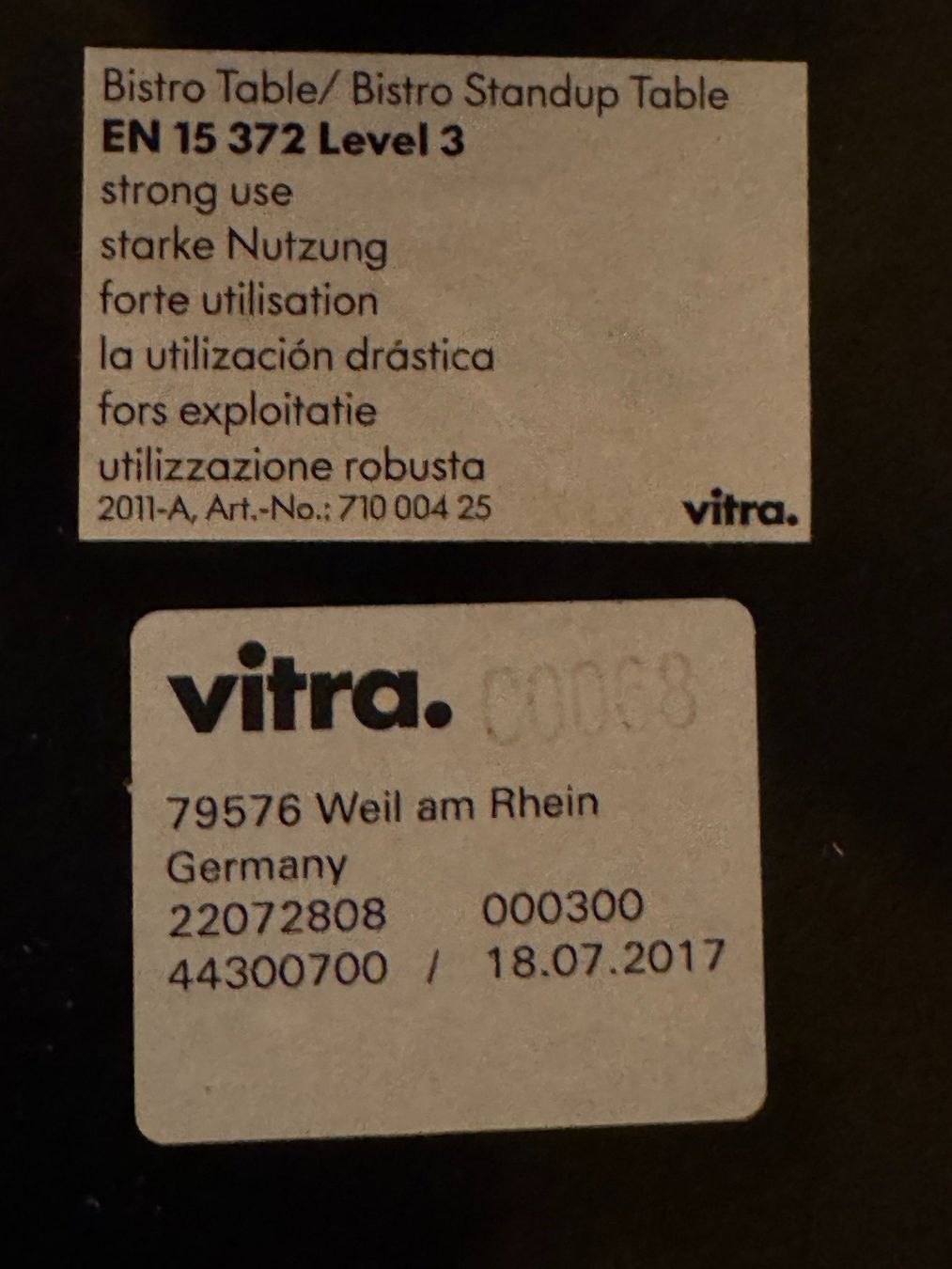 Vitra Tables: Vitra Bistro Table - Ronan & Erwan Bouroullec – D'occasion à Winterthur par norah81 2