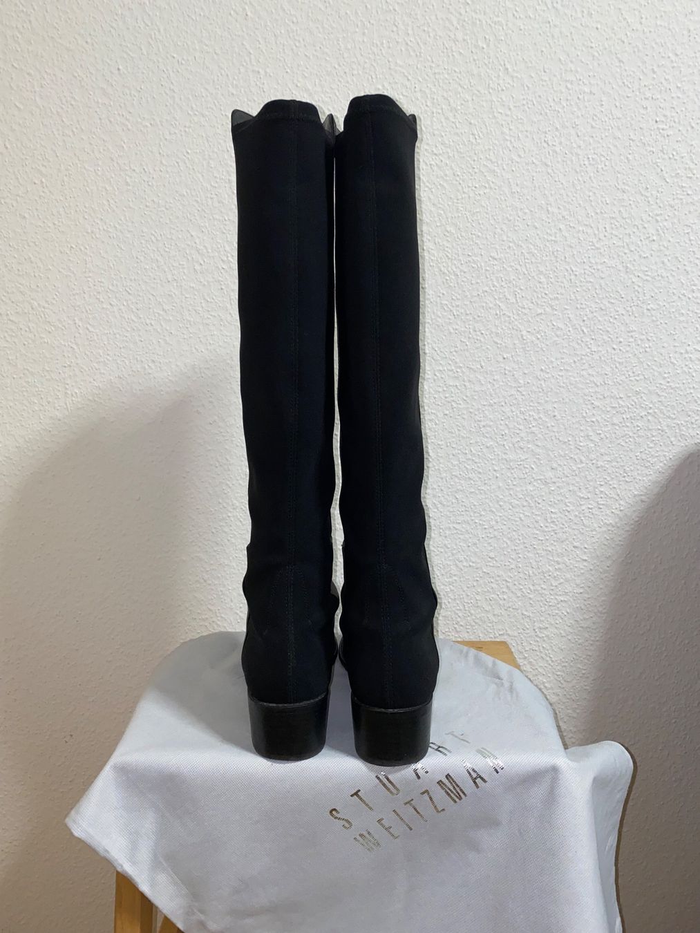 Stuart Weitzman Damenschuhe: Stuart Weitzman halfnhalf Leder Stiefel, schwarz – Gebraucht aus Uitikon Waldegg von MGC 1