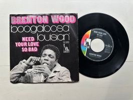 BRENTON WOOD rare Funk Soul Single 70's Kult Top Boogaloosa