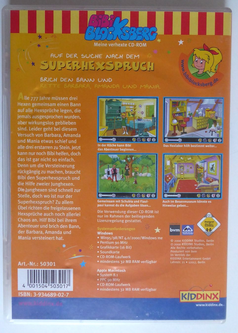 Giochi: Bibi Blocksberg CD-ROM Superhexspruch - Retro Game Kult! – Usato da Wettingen venduto da tonia3 1