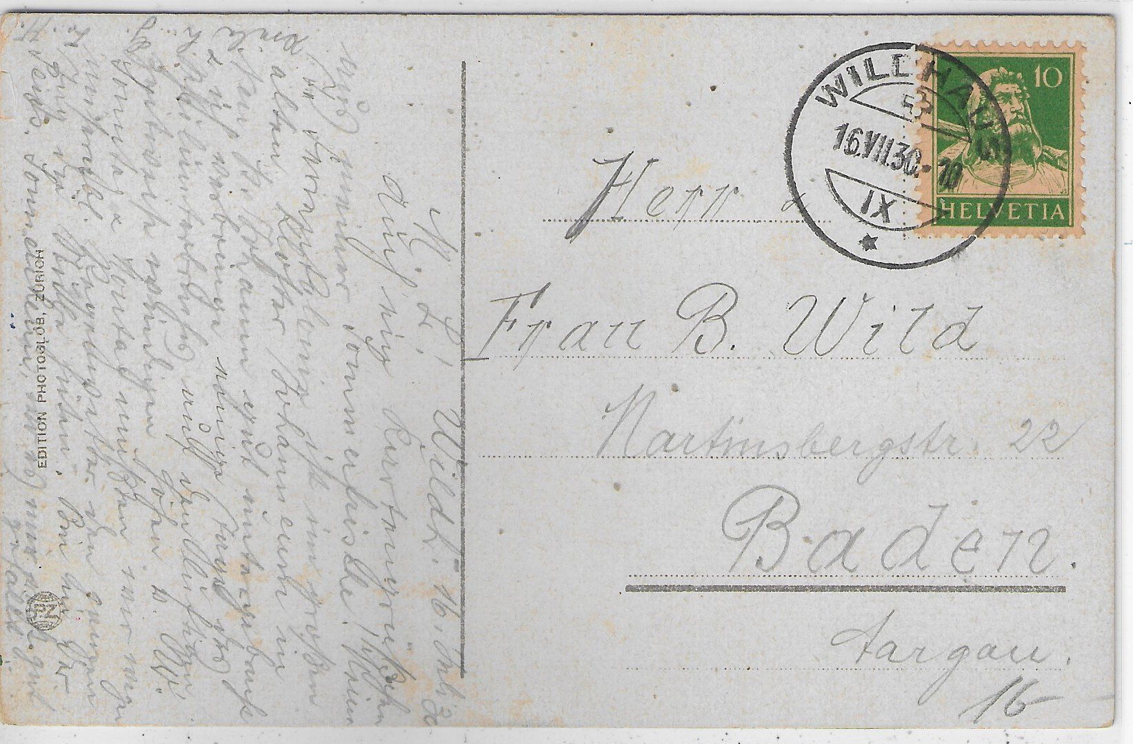 Cartoline postali: Wildhaus - Generalansicht - Kuhherde - Litho – Usato da Ettingen venduto da Kartenplanet 1