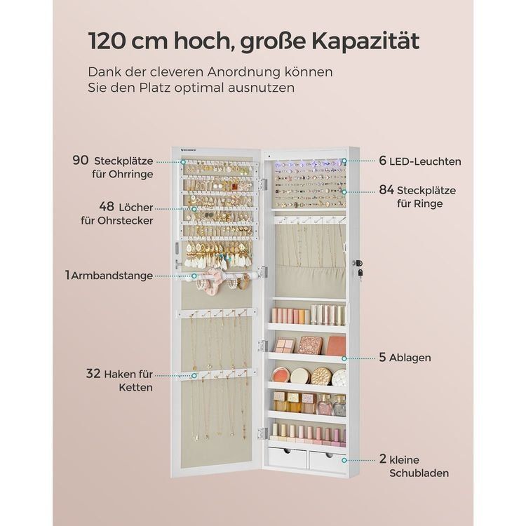 Armadi: Schmuckschrank hängend abschliessbar SELVINA – Nuovo e nell'imballaggio originale da Lachen SZ venduto da MAMORU-MOEBEL 4