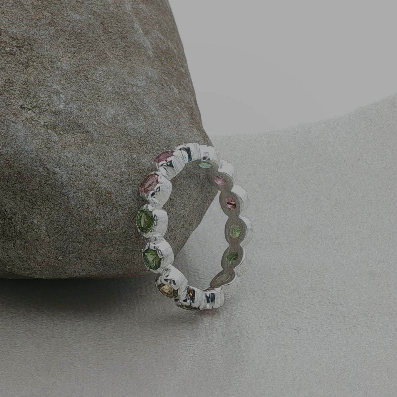 Olga Ribler Anelli: Ring 925 Sterling Silber mit Turmalinen Grösse 55 – Nuovo (secondo la descrizione) da Luzern venduto da Schmuckoutlet 5