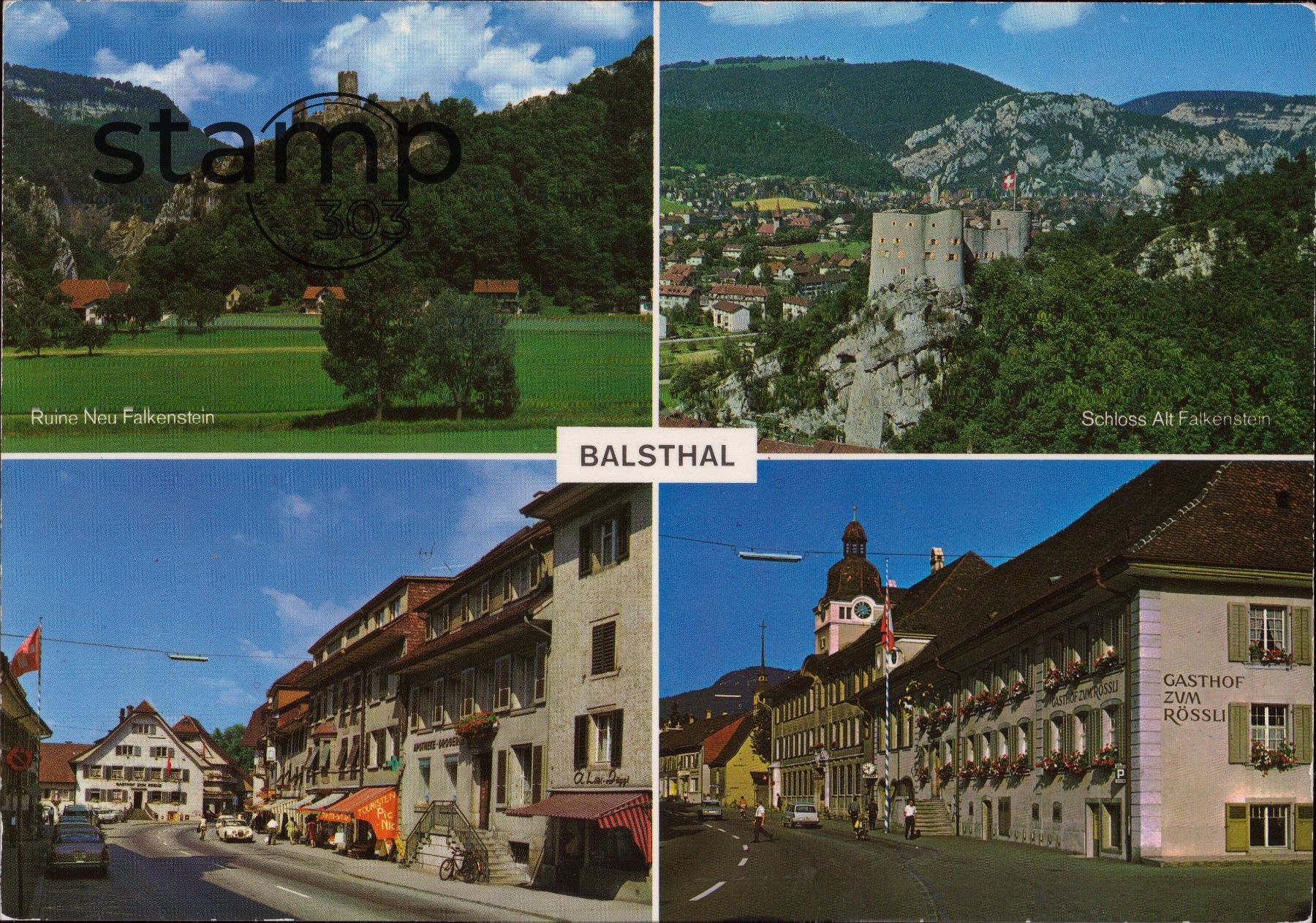 Cartoline postali: 1968 AK Balsthal - Falkenstein – Usato da Eggersriet venduto da stamp303