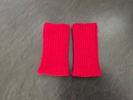 Handgestrickte Pulswärmer Amedisli Rot