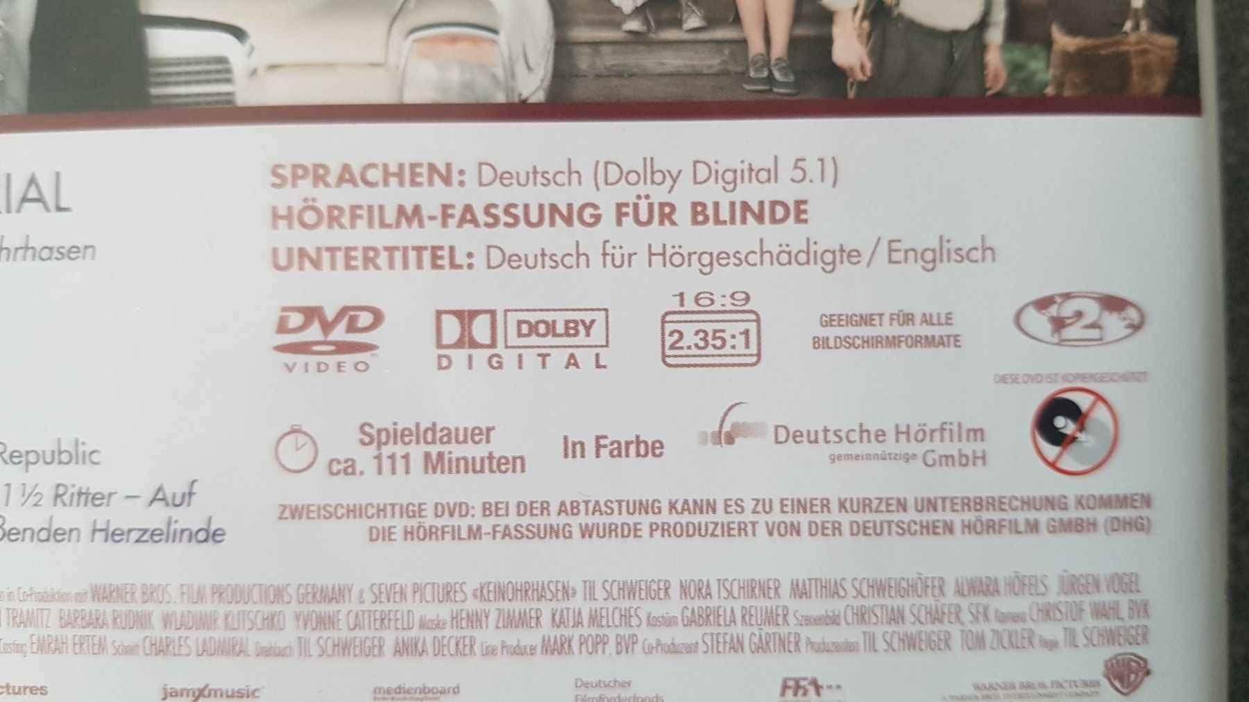 Tous les DVDs: DVD Kein Ohr Hasen / Til Schweiger – D'occasion à Oetwil am See par fineli2 1