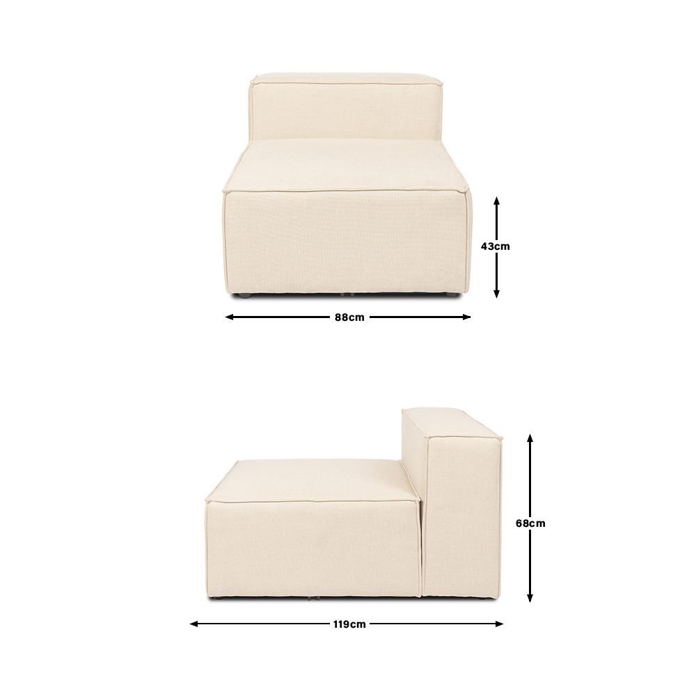 Divani: 20451 - Modulares Sofa VANES Mittelsofa - beige – Nuovo e nell'imballaggio originale da Wallenwil venduto da toesstal-vertrieb 5