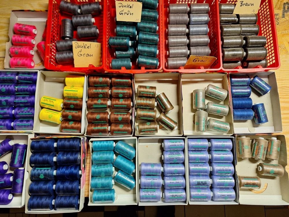 Nähgarn DorTak ,900m, 15 Farben, 169 Stk | Kaufen auf Ricardo