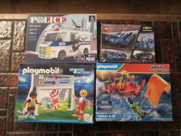 LEGO+PLAYMOBIL BAUSÄTZE LOT!!!! UNGEÖFFNET!!!