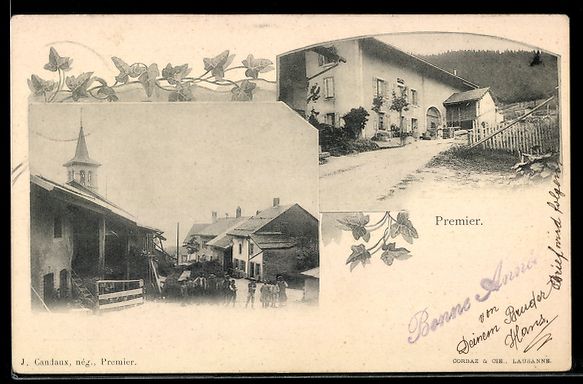 Cartoline postali: AK Premier, Blick zum Kirchturm – Usato da Berlin venduto da bartko-reher