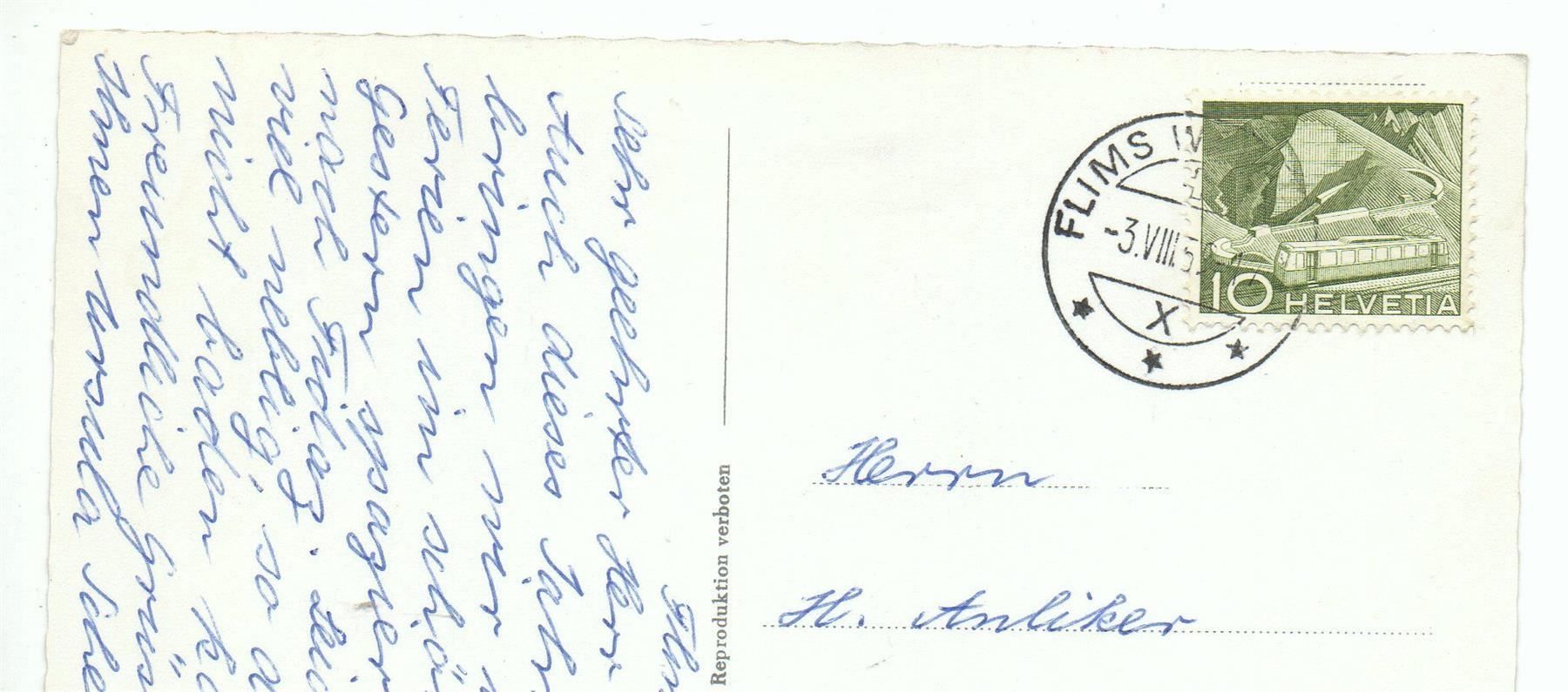 Cartoline postali: FLIMS am Caumasee – Usato da Jona venduto da philajona 1