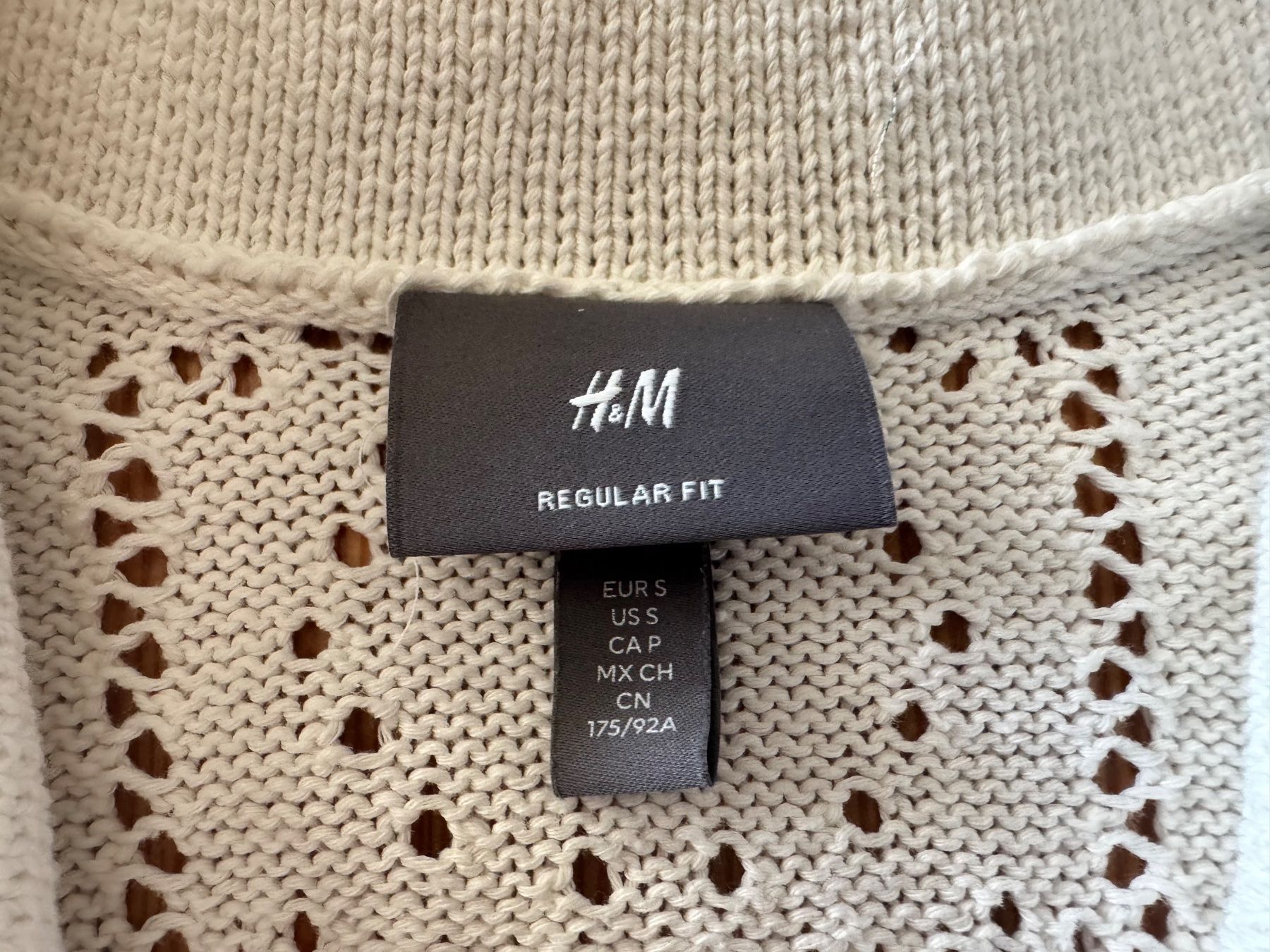 H&M Camicie: H&M Kurzarm Strickhemd weiss Herren – Usato da Löhningen venduto da santafe06 2