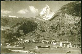 1922_AK - Zermatt mit Matterhorn
