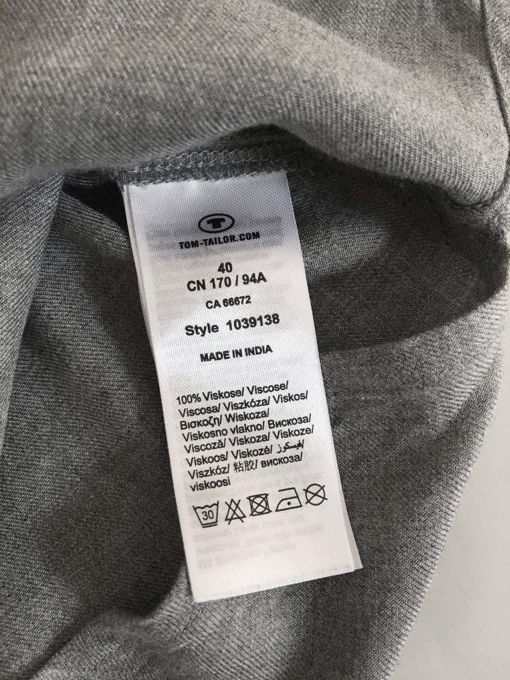Tom Tailor Blusen: Camicia donna TOM TAILOR 100% viscosa grigia – Gebraucht aus Bellinzona von Sveva-Style-Hunter 4