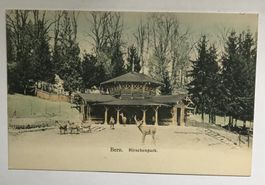 ALTE ANSICHTSKARTE BERN HIRSCHENPARK