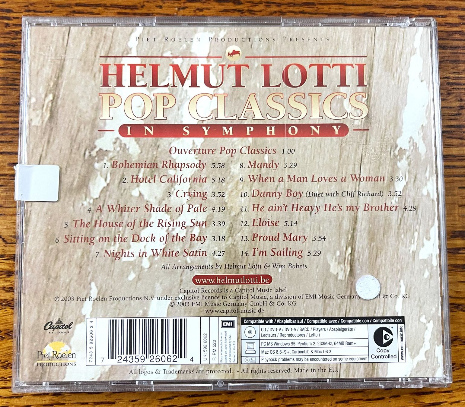 CD: Helmut Lotti: Pop Classics in Symphony CD – Usato da Oftringen venduto da Vucki 1