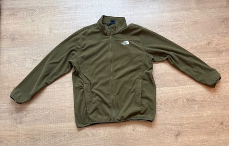 The North Face Fleecejacke XL – Olivgrün