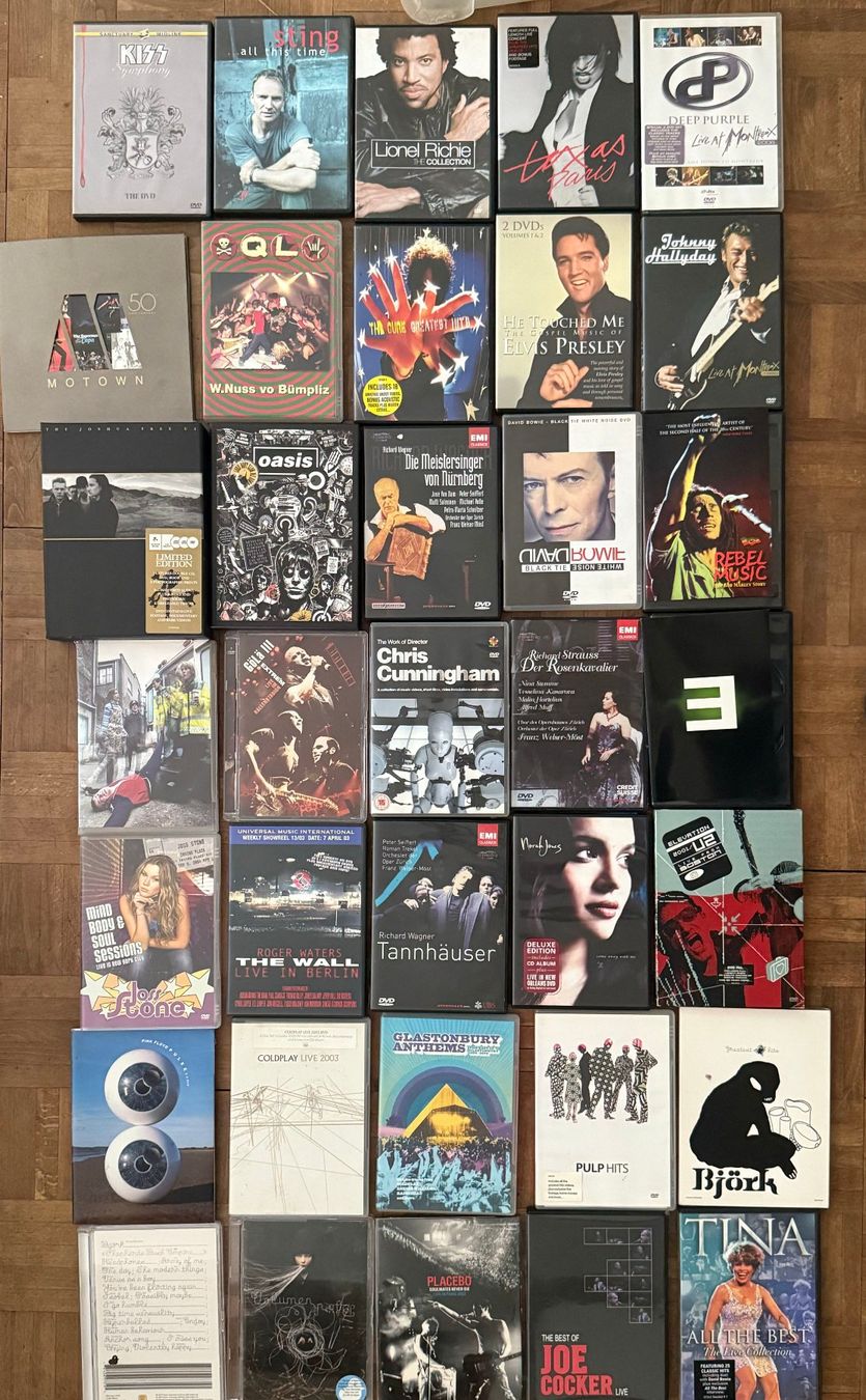 Tutti i DVDs: Musik/Konzert DVDs und ein paar Blu-Rays – Usato da Zürich venduto da Ypar